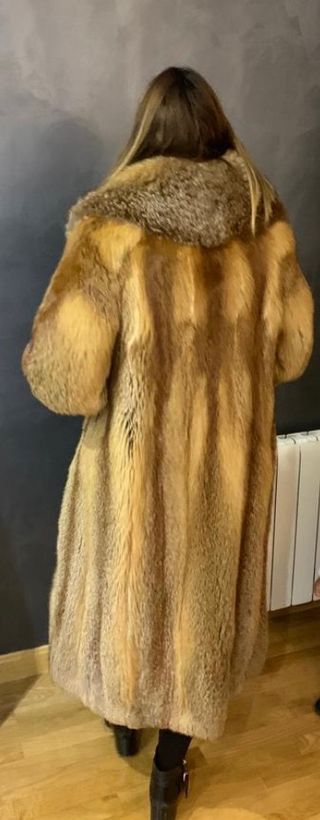 Abrigo piel zorro