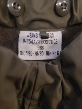Pantalón Vintage militar 1986 frio T180/190 78/95