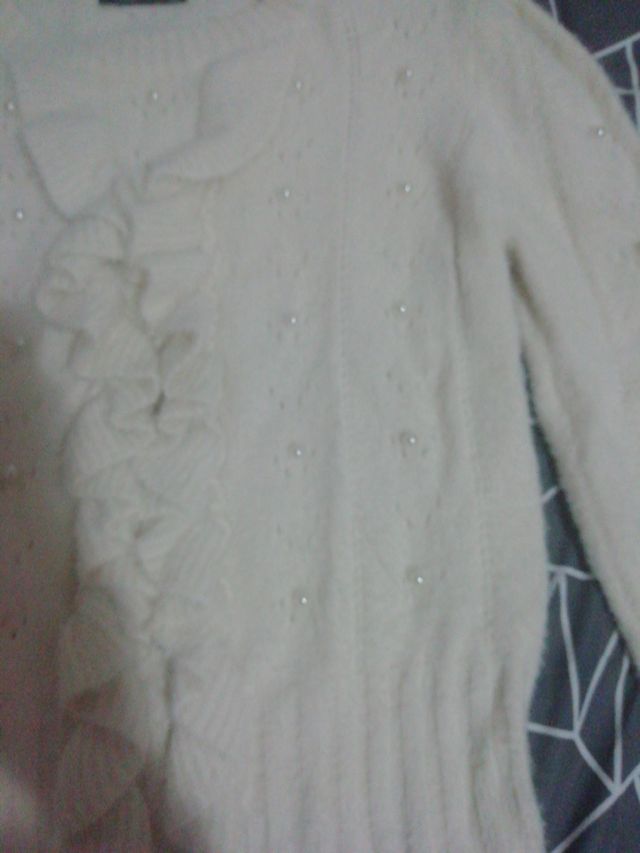 jersey talla única blanco NUEVO mujer