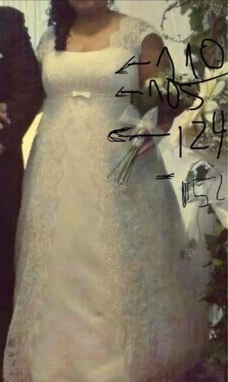 Vestido novia talla grande