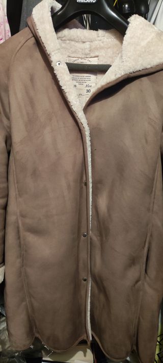 Abrigo piel vuelta Pull&Bear talla L