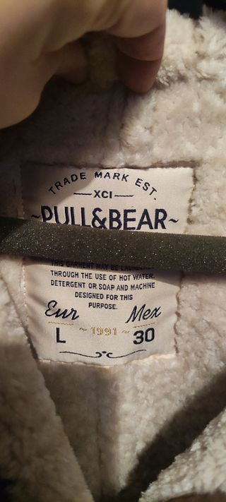 Abrigo piel vuelta Pull&Bear talla L