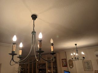 Dos lámparas tipo rústico forja bonitas