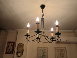 Dos lámparas tipo rústico forja bonitas