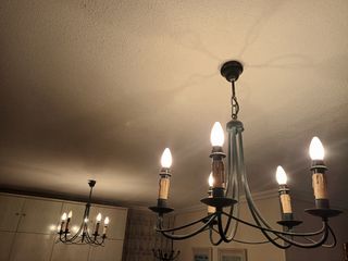 Dos lámparas tipo rústico forja bonitas