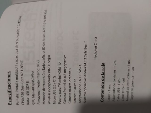 Samsung tab y Sunstetch TAB97DC