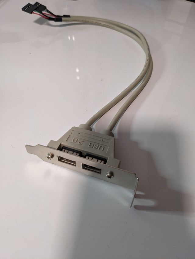 🖥️ Adaptador 2 puertos USB bajo perfil