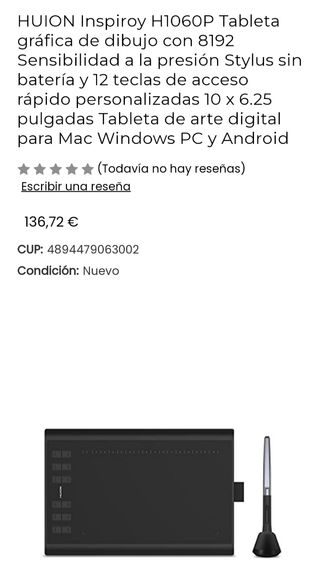 TABLETA GRÁFICA DIBUJO ✍️🌄🦅