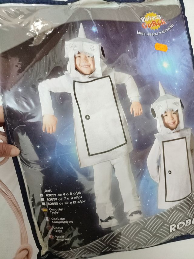 Disfraz niño robot