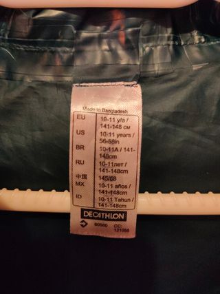 chubasquero niña 10/11