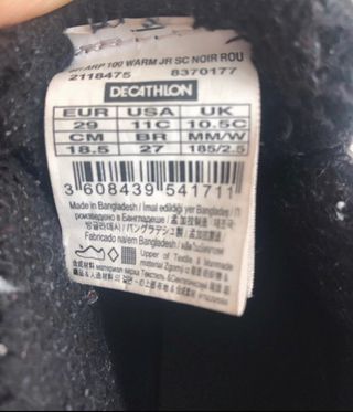 Botas montaña y nieve niñ@ Decathlon nº29