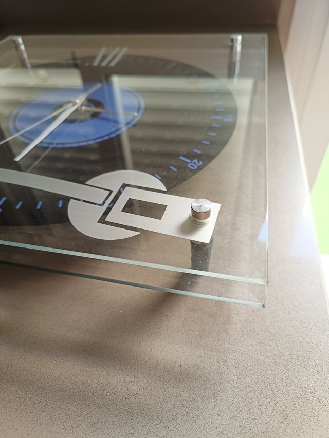 reloj de pared 30x30 tocadisco