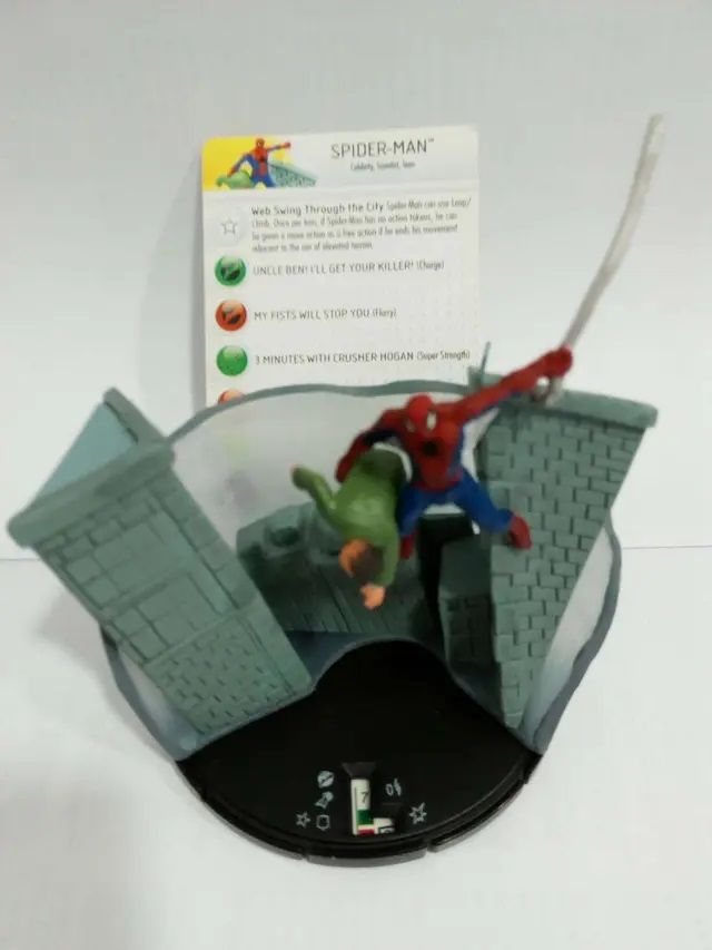 MINIATURA MARVEL SPIDERMAN HEROCLIX (Diorama)