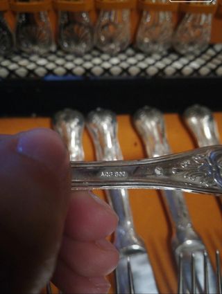 set posate placcate argento