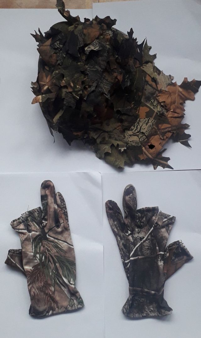 GORRO GUANTES AIRSOFT PESCA