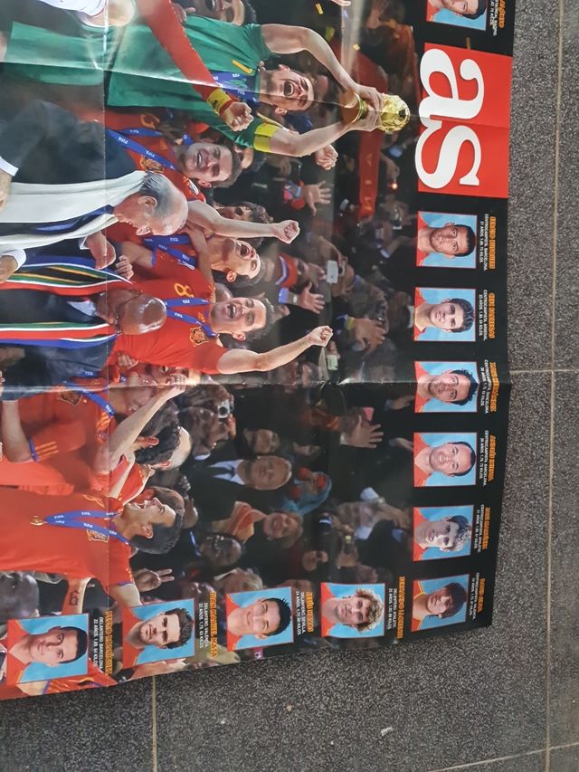 póster cuadro as campeones del mundo españa
