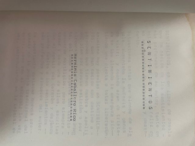 Sentimientos de Herminio Caballero Rico