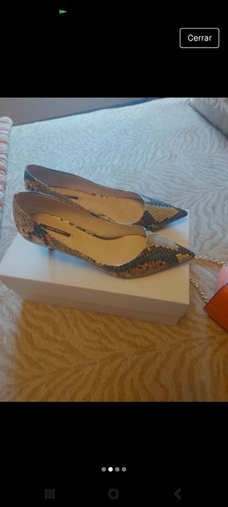 zapatos tacón corte salon