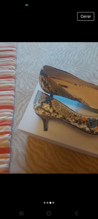 zapatos tacón corte salon