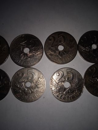 monedas de 25 centimos de 1927 Alfonso xlll.      