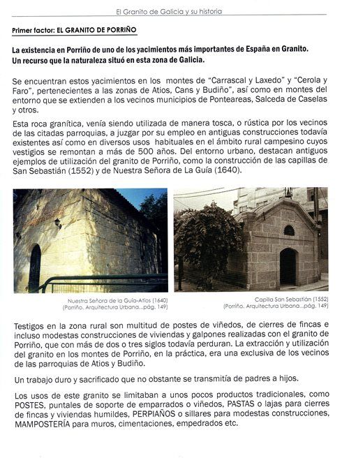 EL GRANITO DE GALICIA Y SU HISTORIA. MINERIA.