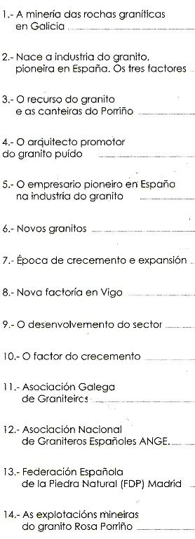 EL GRANITO DE GALICIA Y SU HISTORIA. MINERIA.