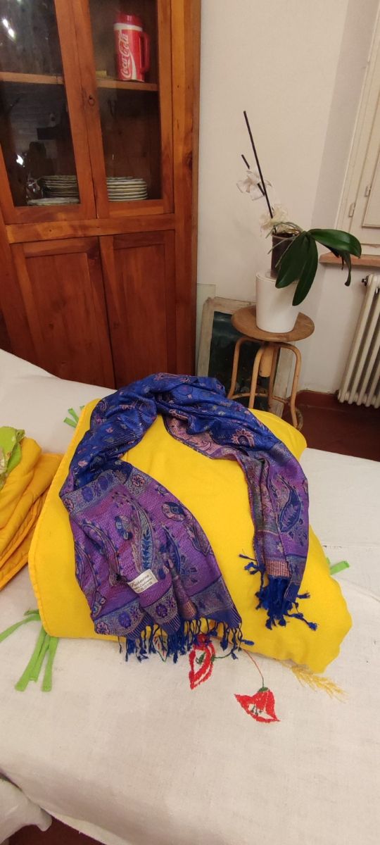 Pashmina bisex 100% cashmere nuova