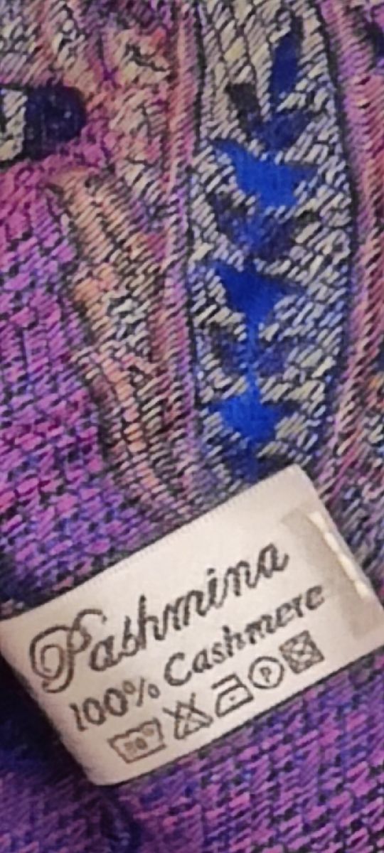 Pashmina bisex 100% cashmere nuova
