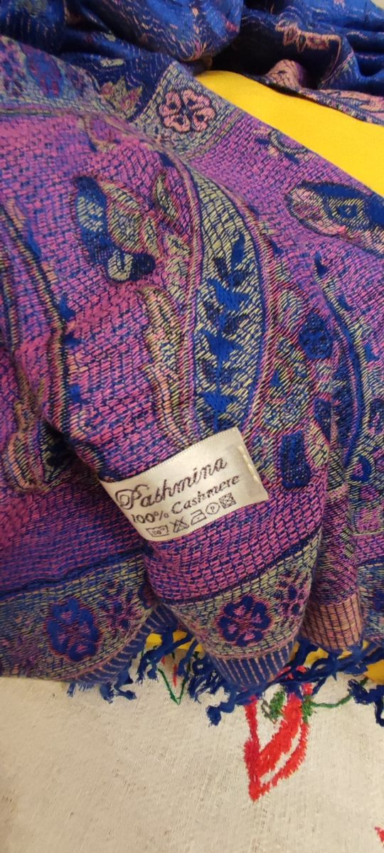 Pashmina bisex 100% cashmere nuova