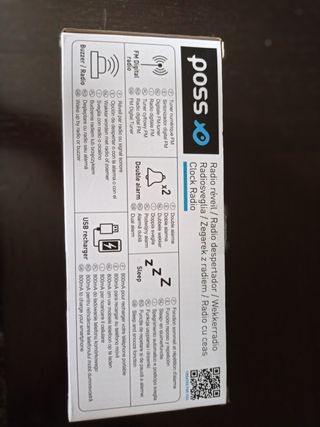 Radio despertador Poss CR1801