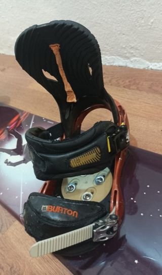 TABLA DE SNOWBOARD CON ANCLAJES