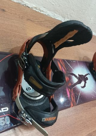 TABLA DE SNOWBOARD CON ANCLAJES