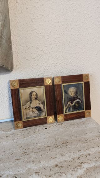 2 ANTIGUOS CUADROS VINTAGE 
