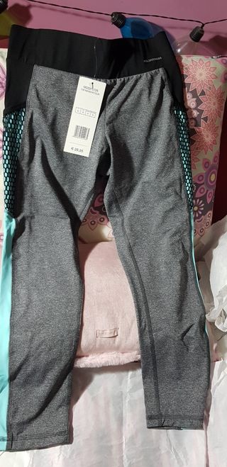 Leggins Sport Color Gris y Azul de Calzedonia 