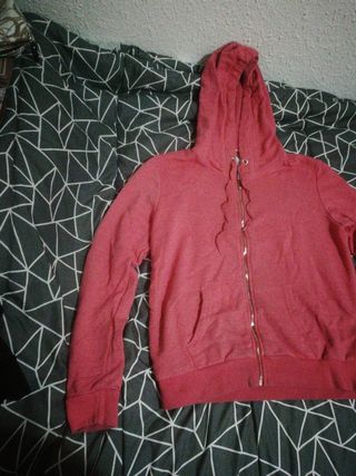 sudadera talla L coral mujer