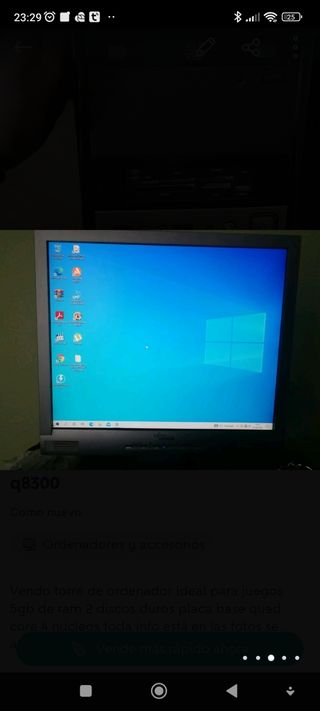 lote 2 ordenadores más pantalla