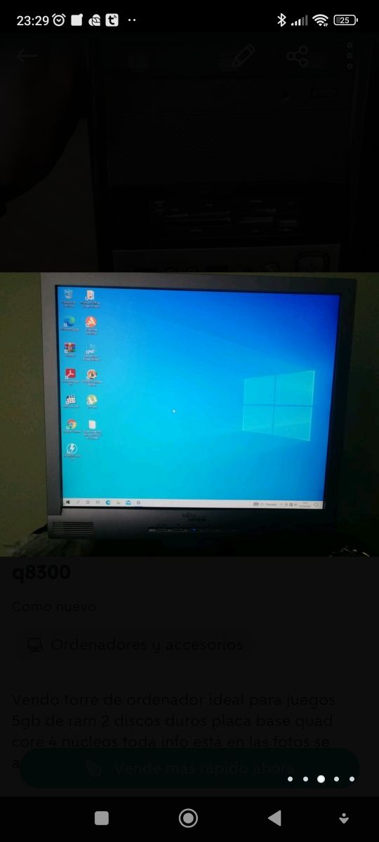 lote 2 ordenadores más pantalla