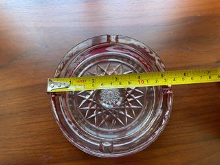 Cenicero cristal tallado