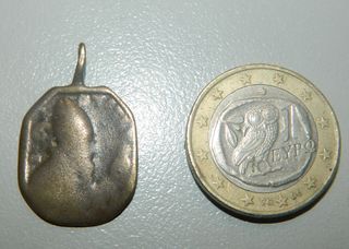 Medalla Siglo XVII religiosa Santos 3,2 gramos.