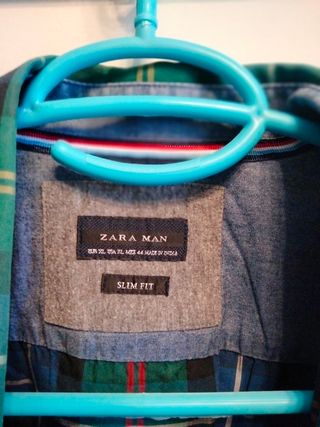 Camisa de cuadros Zara