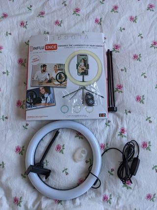 Aro de luz compatible para movil