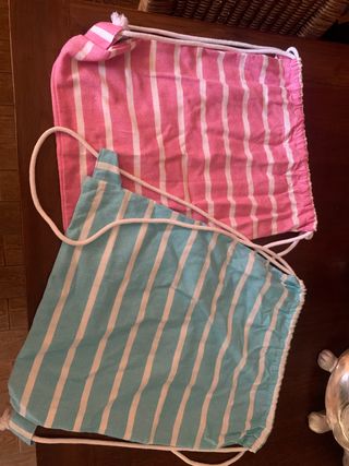 Mochilas tela de rayas