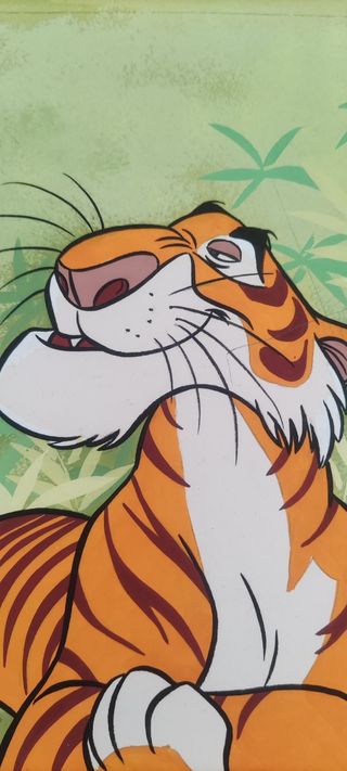Acuarela de Shere Khan pintada a mano