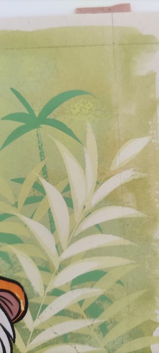 Acuarela de Shere Khan pintada a mano