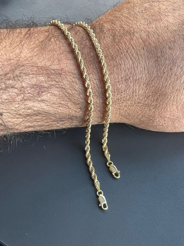 Pulsera Cordón Salomónico 3.50 mm 18 Kilates