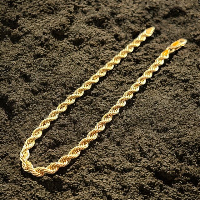 Pulsera Cordón Salomónico 4.00 mm 18 Kilates