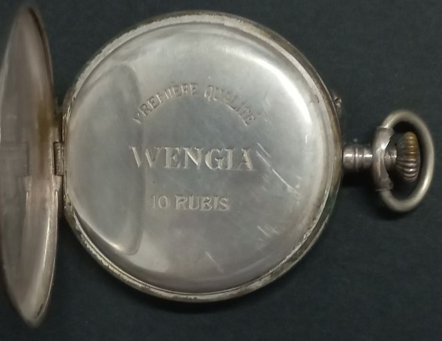 Orologio da tasca Wengia vintage in argento 800
