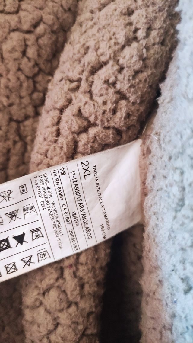 Abrigo 11-12 años Benetton calentito