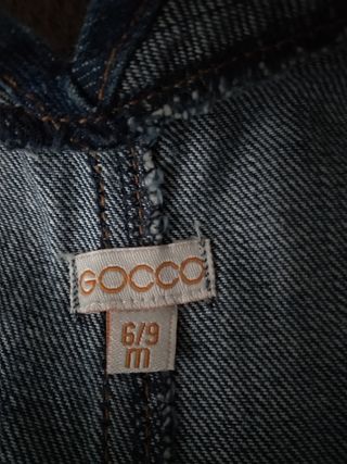 peto buzo vaquero T 6/9m Gocco