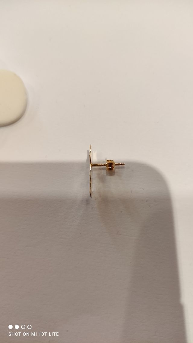 pendientes de oro 18k estrellas